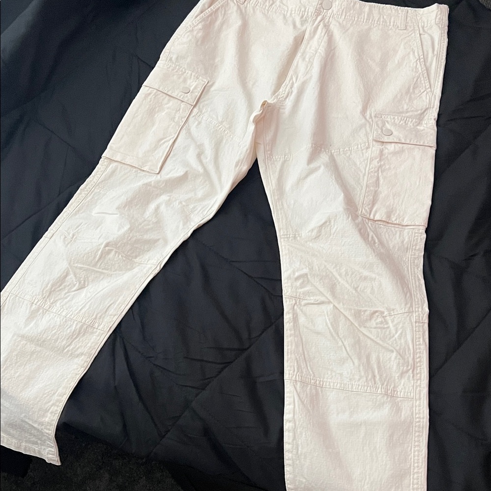 H&M Off-White Cargo Pants for Men